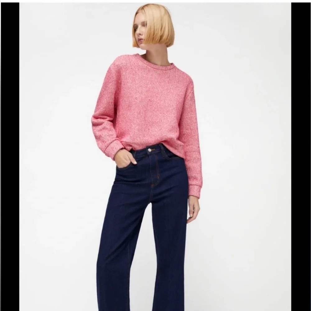 Zara size small new with tags generous fit fleece lined sweater sweatshirt - Picture 1 of 16